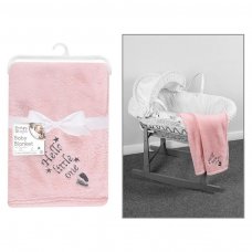 FS950: Supersoft Pink Little One Fleece Baby Blanket